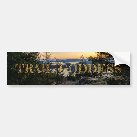 Trail Goddess Bumpersticker (Voorkant)