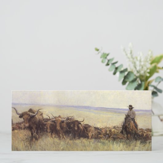 Trail Herd naar Wyoming door WHD Koerner (Staand voorkant)