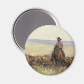 Trail Herd naar Wyoming door WHD Koerner Magneet (Voorkant / Achterkant)