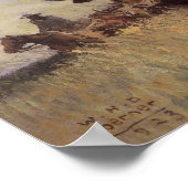 Trail Herd naar Wyoming door WHD Koerner Poster (Hoek)