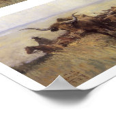 Trail Herd naar Wyoming door WHD Koerner Poster (Hoek)