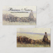 Trail Herd naar Wyoming door WHD Koerner Visitekaartje (Voorkant / Achterkant)
