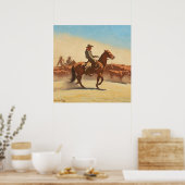 “Trail Herd” Westerse kunst van Maynard Dixon Poster (Keuken)