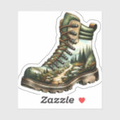 Trail Hiking Boot Vinyl Sticker | Die-Cut Sticker (Vel)