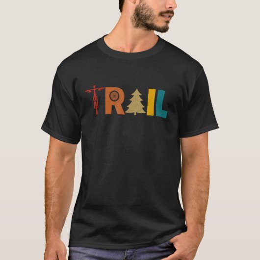 TRAIL Hunter Mountainbike MTB Sport Fiets T-shirt (Voorkant)