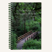 Trail in Forest John Muir Quote Notitieboek (Voorkant)