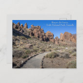 Trail in Teide National Park, Tenerife, Briefkaart (Voorkant / Achterkant)