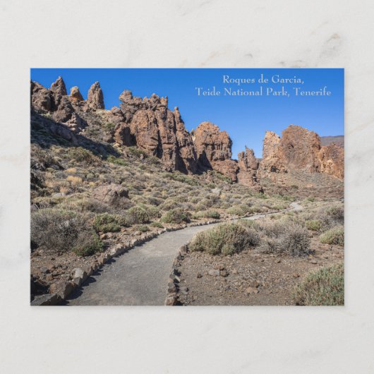Trail in Teide National Park, Tenerife, Briefkaart (Voorkant)