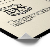 Trail Map 1936 van de Oregon Pacific Crest Poster (Hoek)