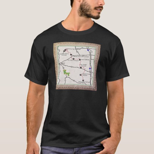 TRAIL MAP KT KNOBSTONE TRAIL DEAM AAN DELANEY T-SHIRT (Voorkant)