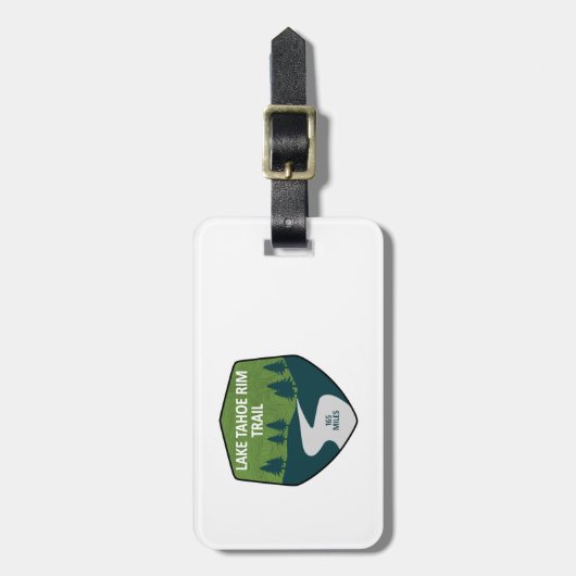 Trail meer Tahoe Rim Bagagelabel (Voorkant verticaal)