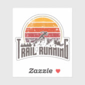 Trail met  zonsondergang sticker (Vel)