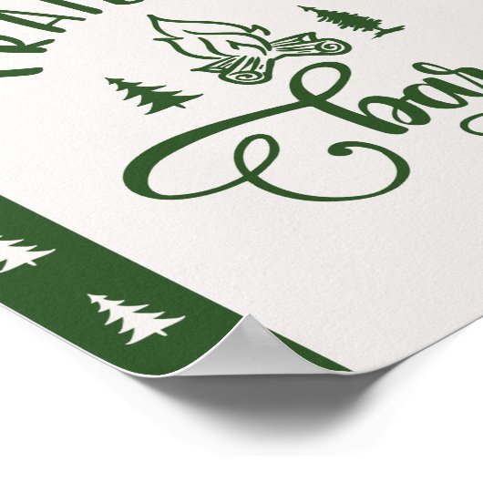 Trail Mix Bar One Happy Camper verjaardag Poster (Hoek)