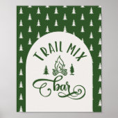Trail Mix Bar One Happy Camper verjaardag Poster (Voorkant)