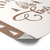 Trail Mix Bar One Happy Camper verjaardag Poster (Hoek)