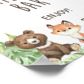 Trail Mix Bar Party Sign Woodland Animals Poster (Hoek)