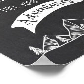 Trail mix Bar Sign Adventure tabelteken Birthday Poster (Hoek)