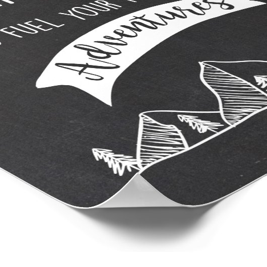 Trail mix Bar Sign Adventure tabelteken Birthday Poster (Hoek)