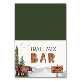 Trail Mix Bar Woodland Beer Camping Birthday Signs Kaart