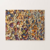 Trail Mix met Nuts Raisins Pretzels Legpuzzel (Horizontaal)