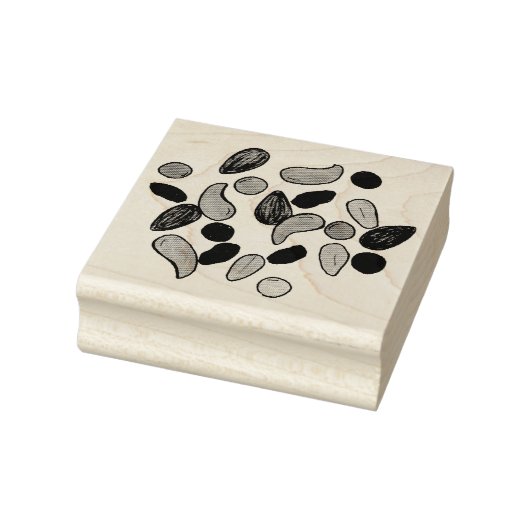 Trail Mix Snack Food Nuts Snoep Camp Camping Stamp Rubberstempel (Stempel)