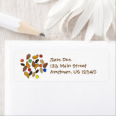 Trail Mix Snack Return Address Labels (Insitu)