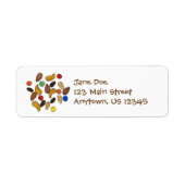 Trail Mix Snack Return Address Labels (Voorkant)