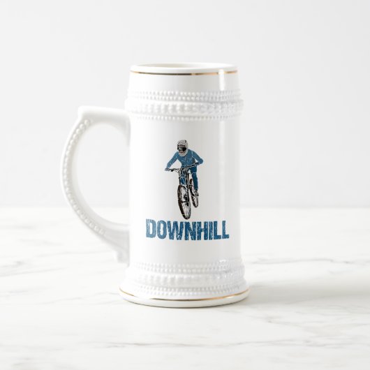 Trail Mountain Biker Downhill Bierpul (Links)