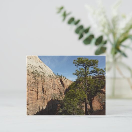Trail naar Angels Landing in Zion National Park Briefkaart (Staand voorkant)