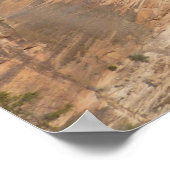 Trail naar Angels Landing in Zion National Park Poster (Hoek)