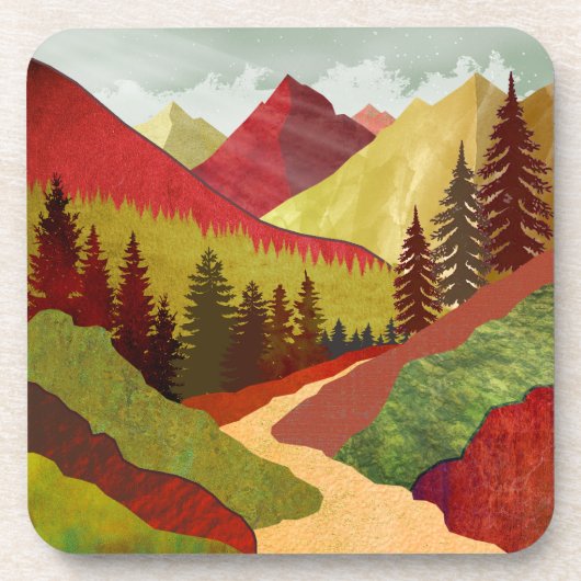 Trail naar de hemel bier onderzetter (Voorkant)