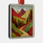 Trail naar de hemel metalen ornament (Rechts)