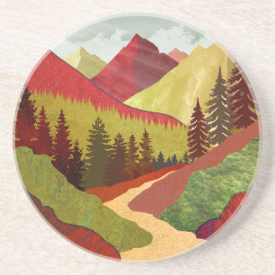 Trail naar de hemel zandsteen onderzetter