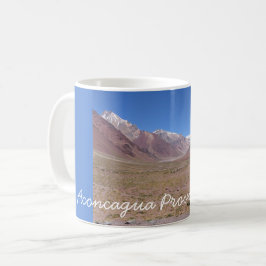Trail naar het Aconcagua-gebergte in Argentinië Koffiemok