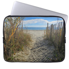 Trail naar het strand laptop sleeve