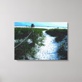 Trail naar het Stunning Siesta Keys Beach Canvas Afdruk (Voorkant)