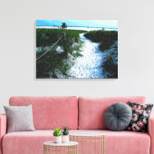 Trail naar het Stunning Siesta Keys Beach Canvas Afdruk (Insitu (Woonkamer))