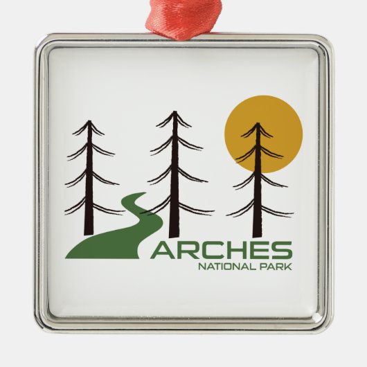 Trail nationaal park Arches Metalen Ornament (Voorkant)