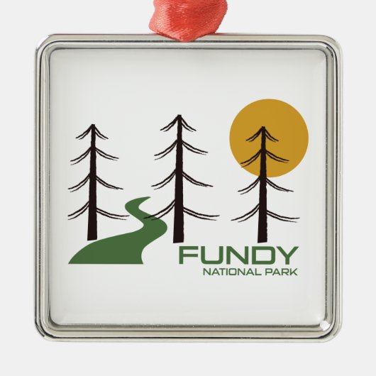 Trail nationaal park Fundy Metalen Ornament (Voorkant)