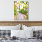 Trail of Green Canvas Afdruk (Insitu (Slaapkamer))