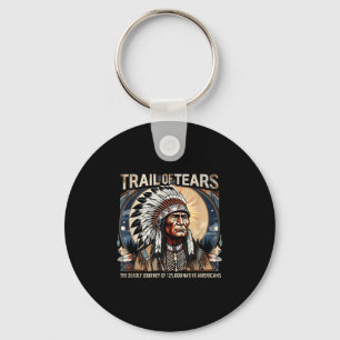 Trail Of Tears-herdenkingsmonument Native American Sleutelhanger