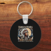 Trail Of Tears-herdenkingsmonument Native American Sleutelhanger (Voorkant)