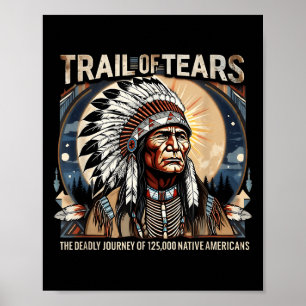Trail Of Tears-herdenkingsmonument voor inheemse A Poster