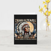 Trail of Tears Memorial Native American Kaart (Gele Bloem)