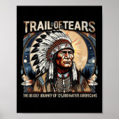 Trail Of Tears Memorial Native American Poster (Voorkant)