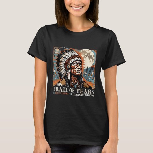 Trail of Tears Memorial voor de Amerikaanse indian T-shirt (Voorkant)