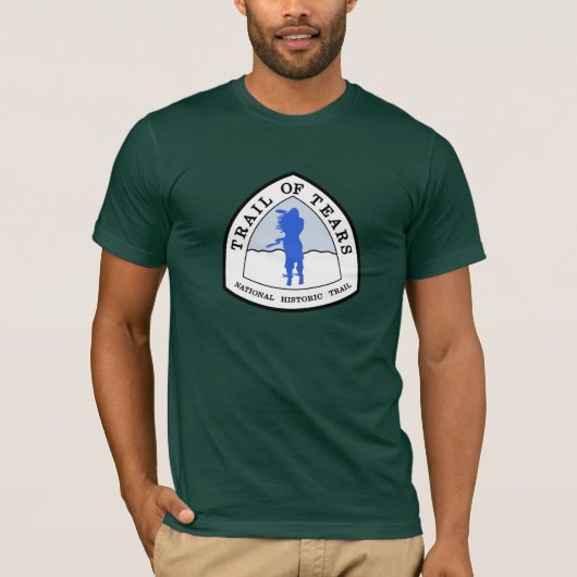 Trail of Tears National Historic Trail Sign, VS T-shirt (Voorkant)