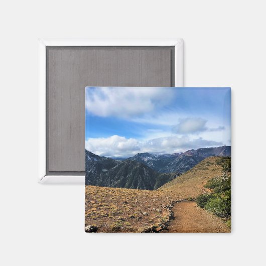 Trail op Mount Howard, OF Magneet (Voorkant / Achterkant)