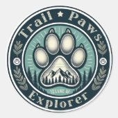 Trail Paws Explorer Sticker (Voorkant)