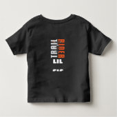 Trail Rider Biker Lil Sis Custom Family Cyclist Kinder Shirts (Achterkant)